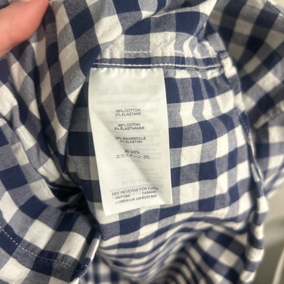 Crewcuts size 4-5 boys navy and white check button up! Excellent condition! - Picture 5 of 5